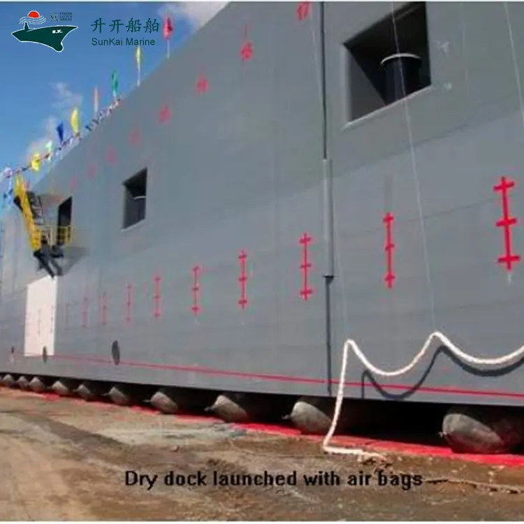 Vessel Launching Rubber Airbag